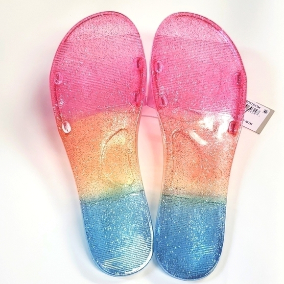 🆕️ 🔥 5$ whit a bundel 🔥 Jelly Slide Sandal Size L and XL in Pink Berry Ombre - Picture 3 of 5